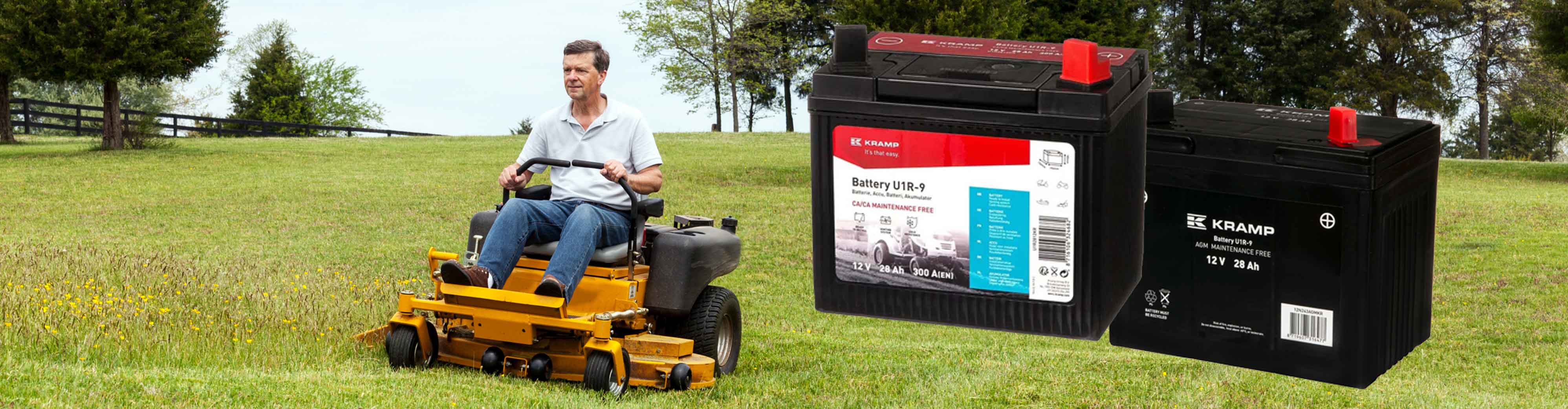 Vårens nyhet: Kramp batterier till gräsklippare & ATV:er