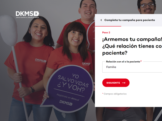 Arma tu campaña online DKMS Arma tu campaña online DKMS