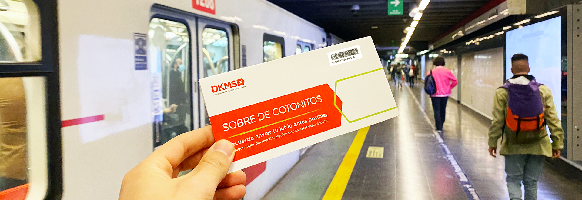 Devuelve tu kit DKMS en Metro