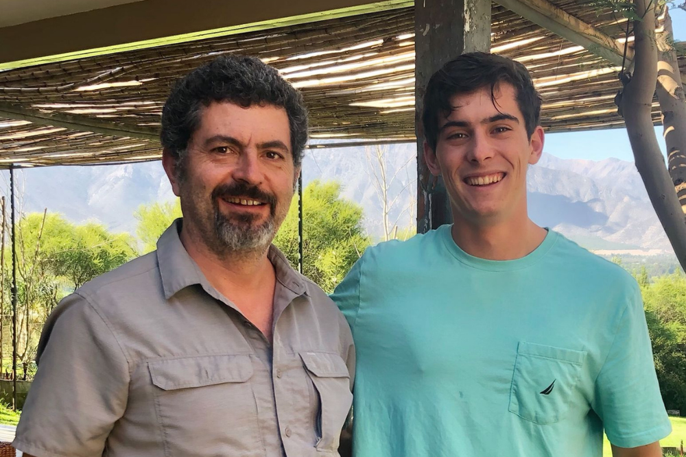 Donante DKMS Ignacio Guzmán y su padre Sergio Guzmán 