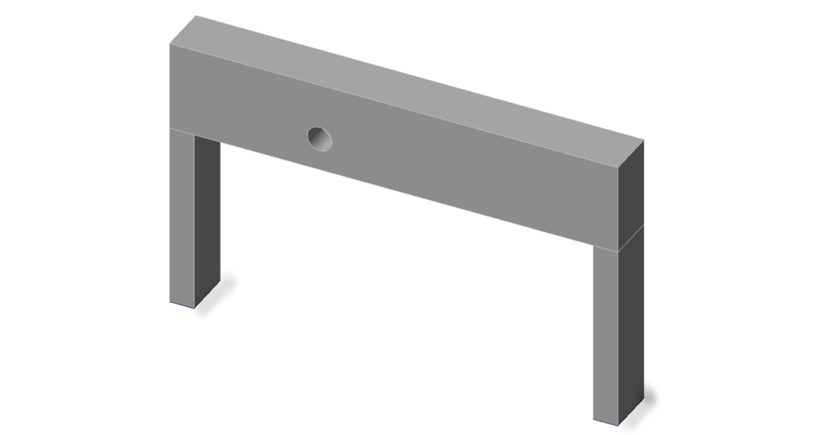 Transverse Girder with Opening. Prestressed equivalent load method. Changing the cable routing is realized directly under the opening. IDEA StatiCa Detail application. ACI.