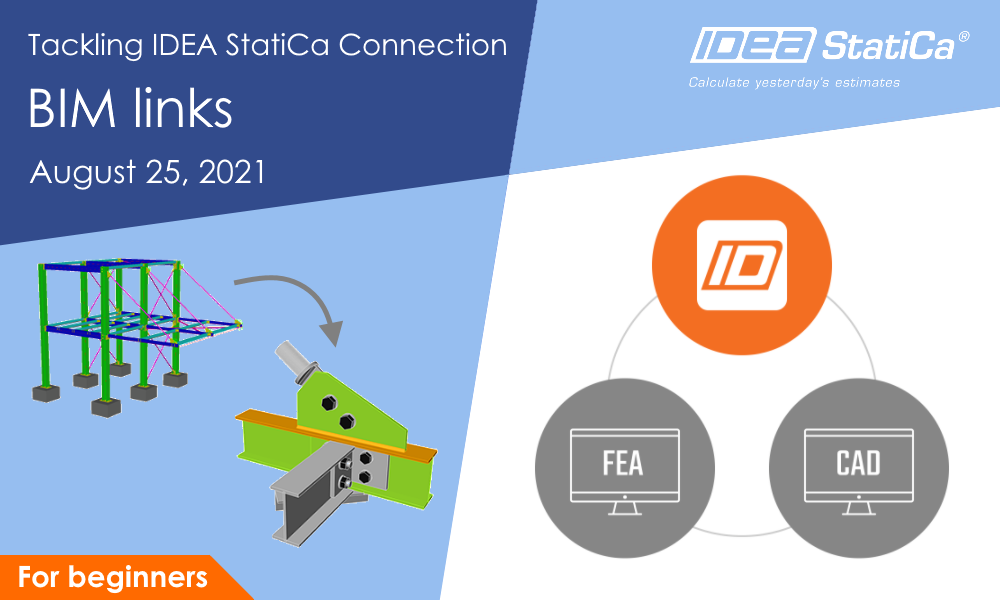 Az IDEA StatiCa Connection kezelése - BIM kapcsolatok