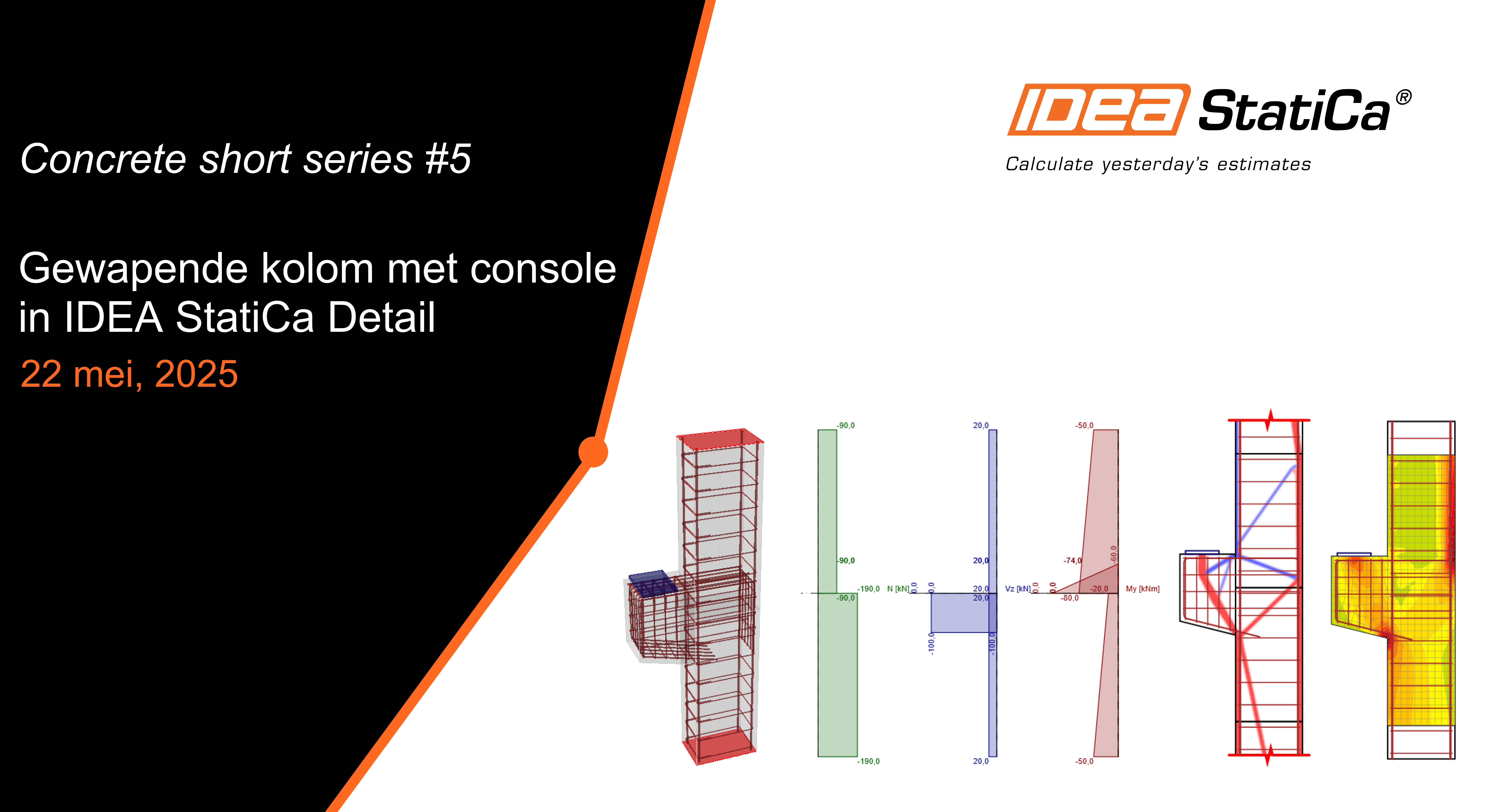 Gewapende kolom met console in IDEA StatiCa Detail