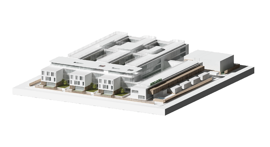 Visualização do edifício Mercadona Offices