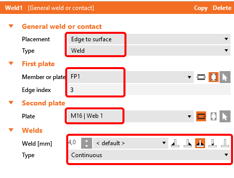AxisVM-Welds