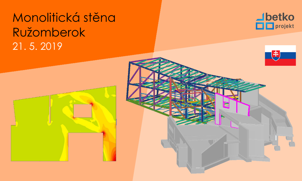 Monolitická stěna – Ružomberok