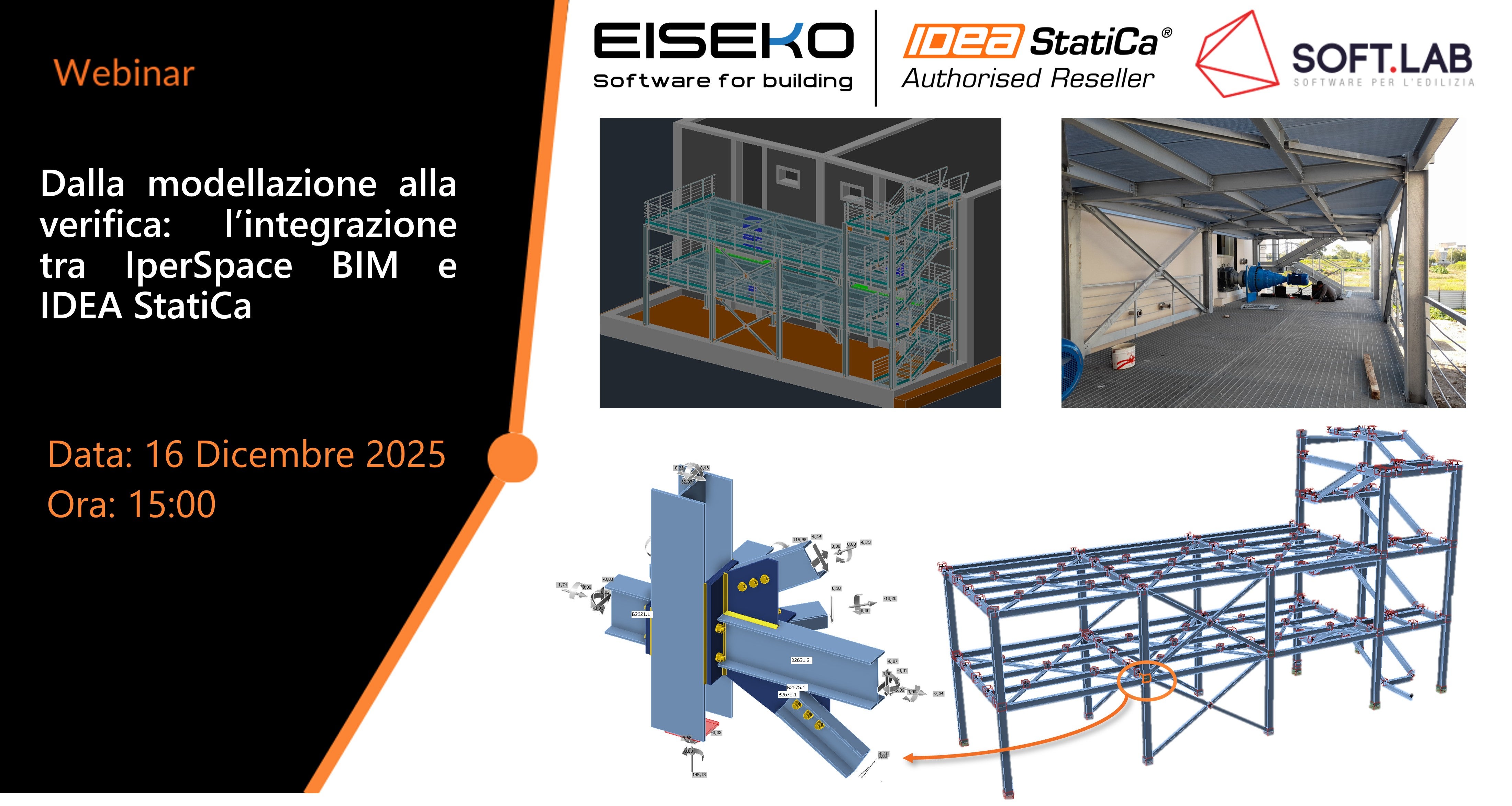 Dalla modellazione alla verifica: l’integrazione tra IperSpace BIM e IDEA StatiCa