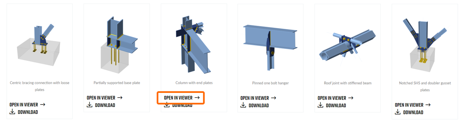 Voorbeeldprojecten bekijken in de Online viewer