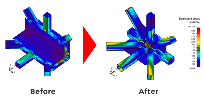 Connection design optimization on Heathrow Airport bridge truss