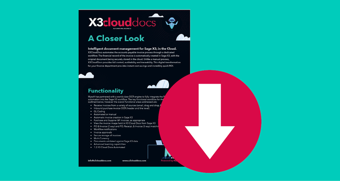 Download the X3CloudDocs Inbound Datasheet