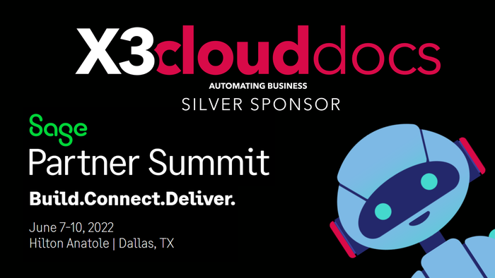 X3CloudDocs is a Silver Sponsor at Sage Partner Summit 2022