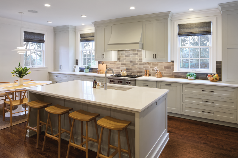 Premium kitchen cabinets and island by Omega.