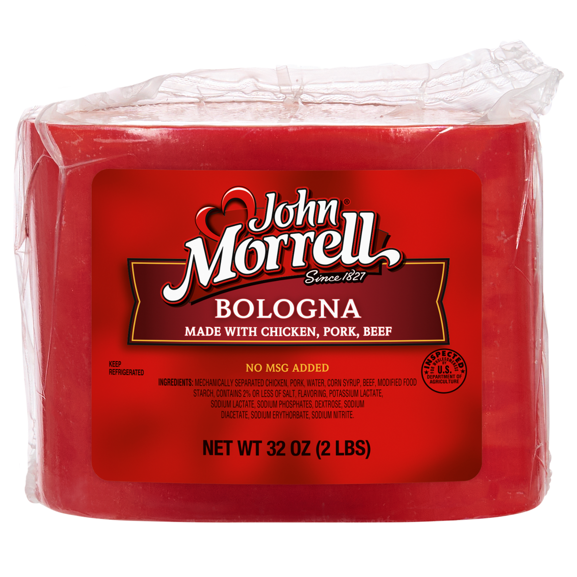 Chunk Bologna made with Chicken, Pork, Beef - 2 lb.