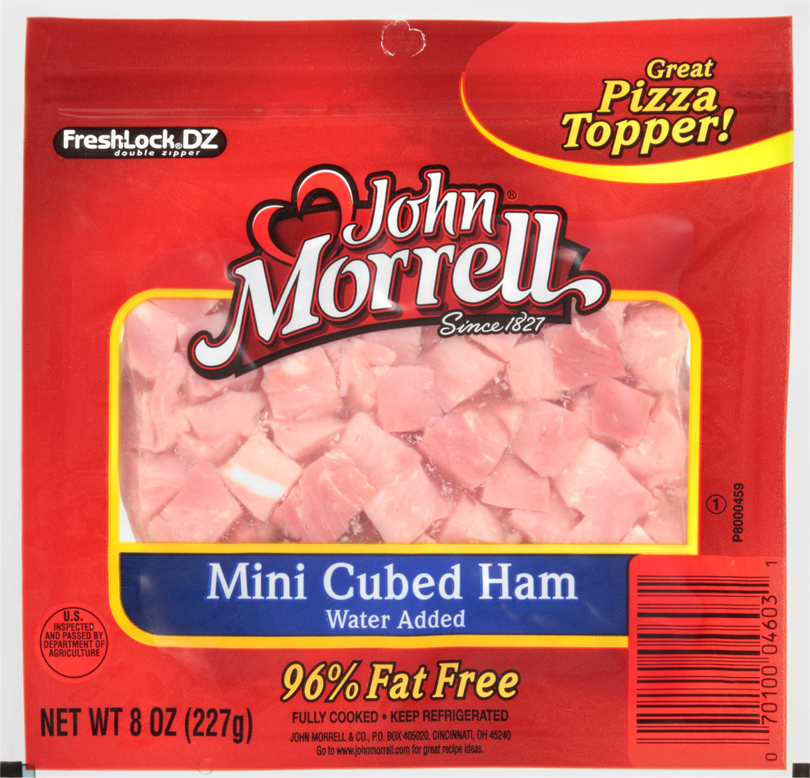 Mini Cubed Ham Water Added - 8 oz.