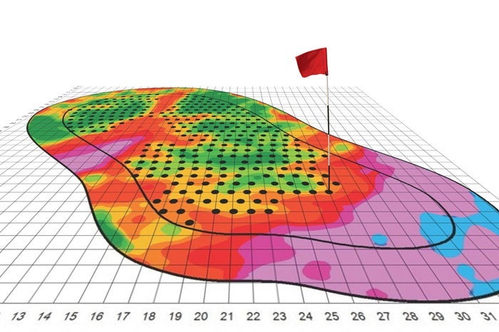 EzLocator map of golf course slopes