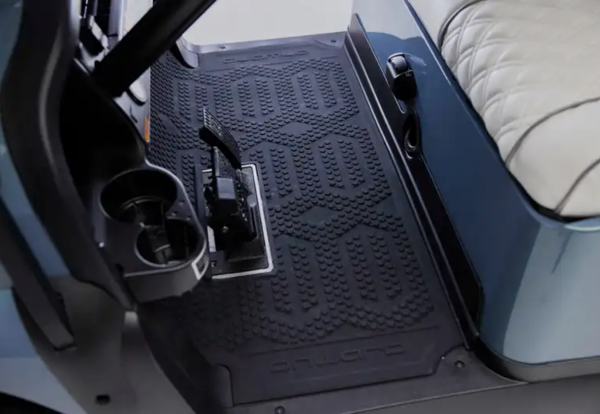 Club Car Onward premium floor mat with logo imprinted.