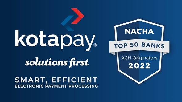 Kotapay named to Nacha's Top 50 ACH originators