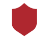 Red safety shield icon