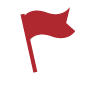 Red flag icon