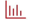 Red chart icon