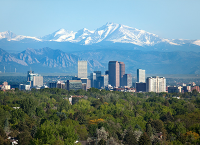 Skyline view of downtown Denver | Kotapay Conferences