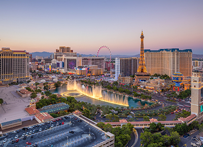 Skyline view of downtown Las Vegas | Kotapay Conferences
