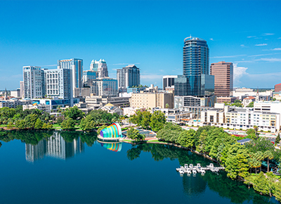 Skyline view of downtown Orlando | Kotapay Conferences