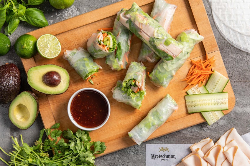 Turkey Avocado Spring Rolls