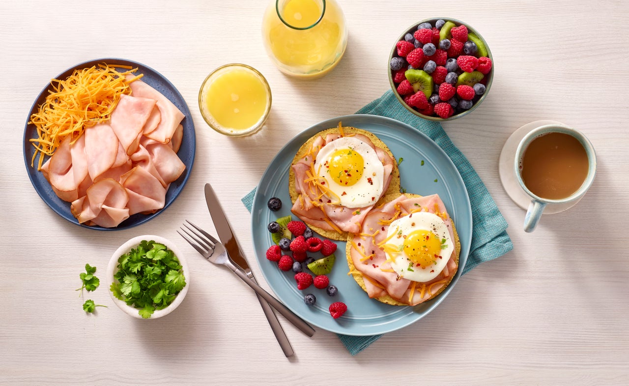 Ham, Egg & Cheese Tostadas
