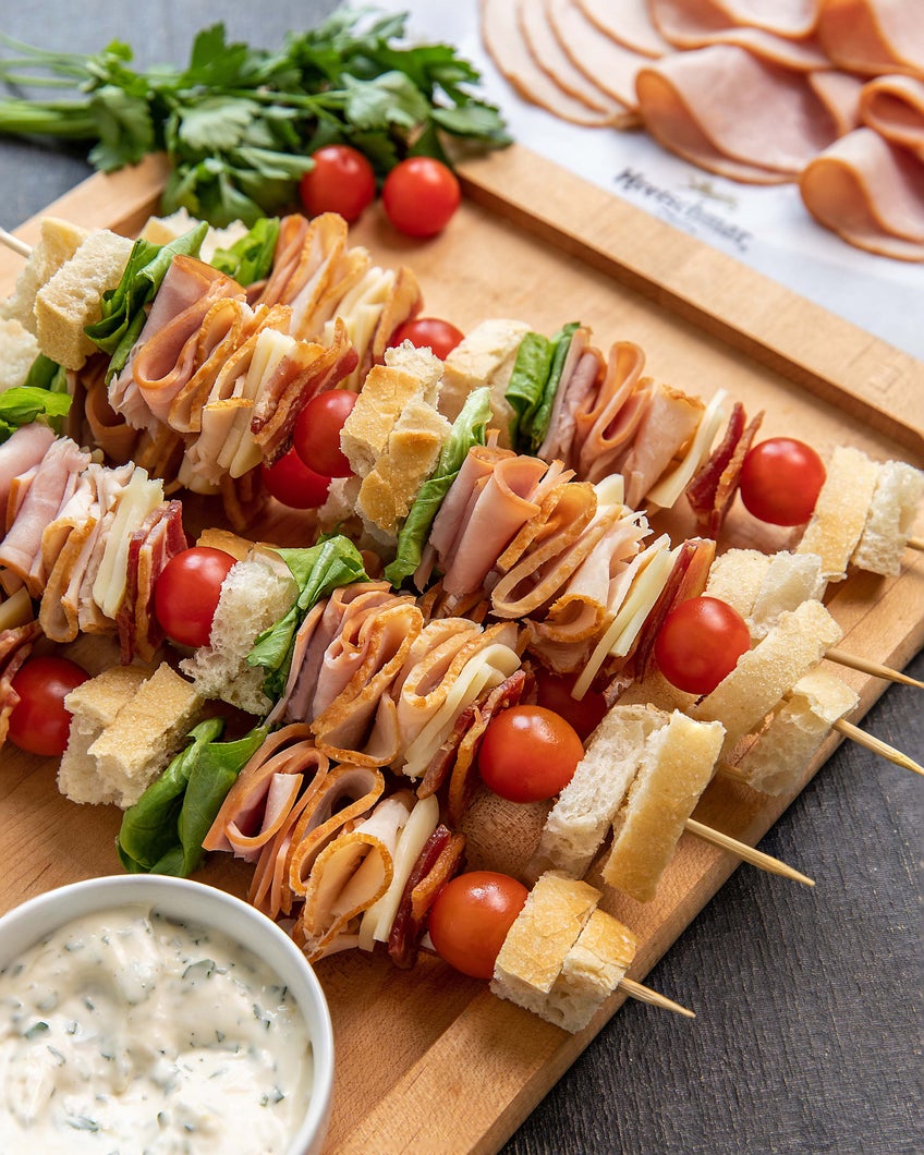 Club Sandwich Skewers