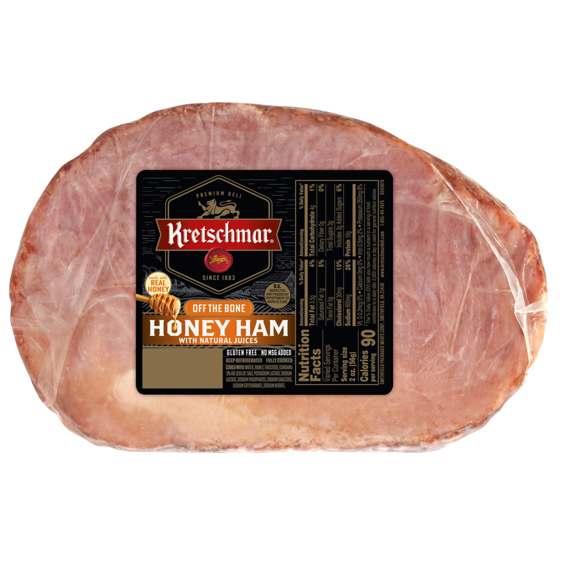 Off the Bone Half Honey Ham with Natural Juices