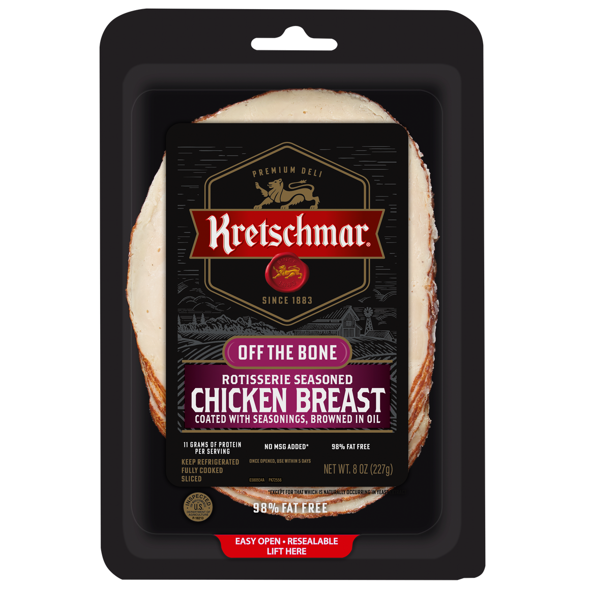 Pre-Sliced Off The Bone Rotisserie Seasoned Chicken Breast