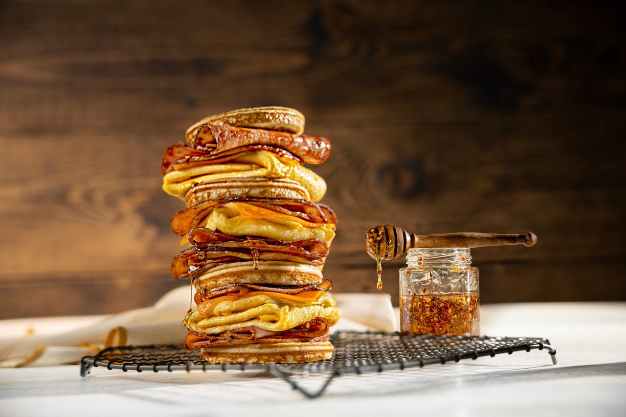 Stacked Breakfast Sandwich