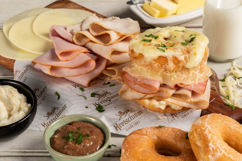 Croque Monsieur Donut Sandwich