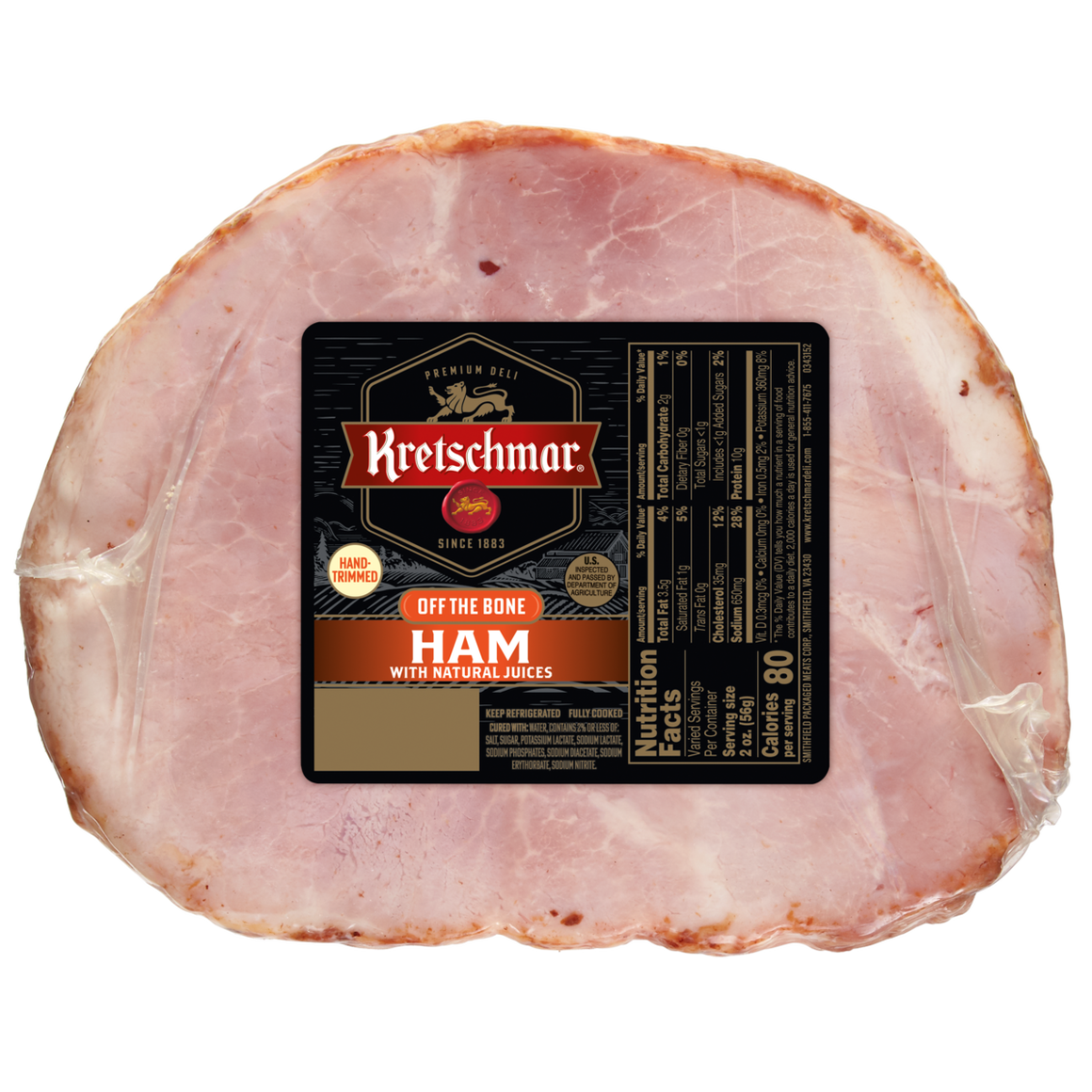 Off the Bone Ham Half with Natural Juices