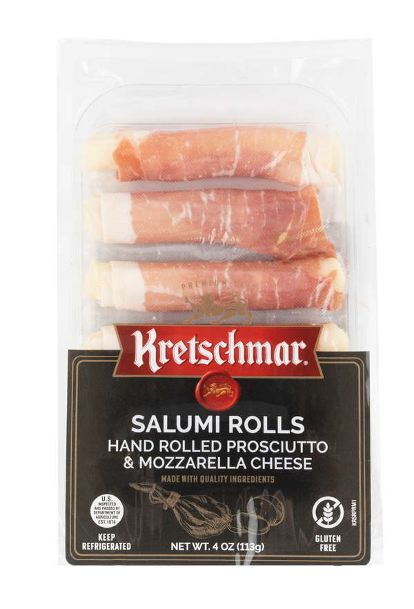 Prosciutto and Mozzarella Cheese Rolls