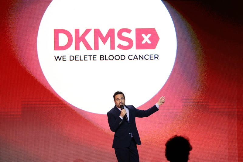 Mario Cantone speaks onstage during the 17th Annual DKMS Gala