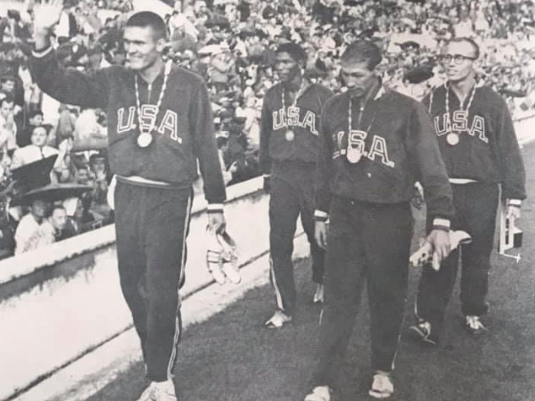 Earl Young after winning his 1960 US Olympic gold medal