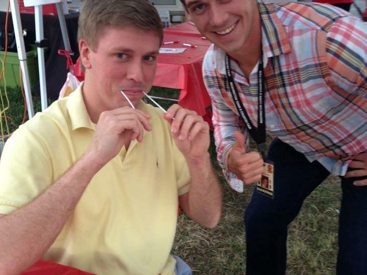 This is my husband and his friend. Of course I convinced them to swab!