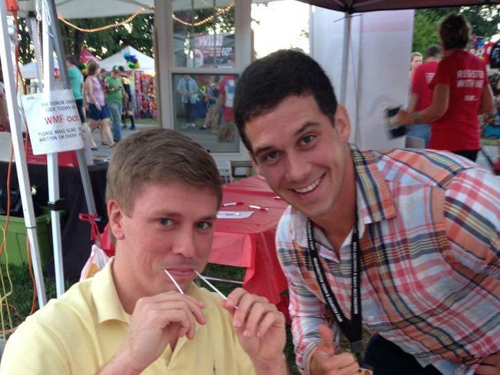 This is my husband and his friend. Of course I convinced them to swab!