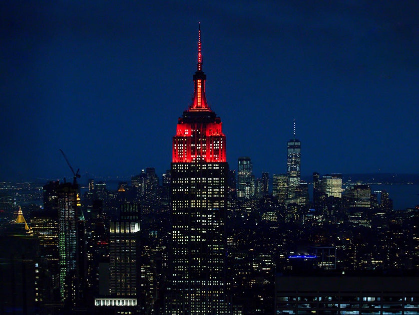 Empire State Building red for DKMS Empire State Building red for DKMS