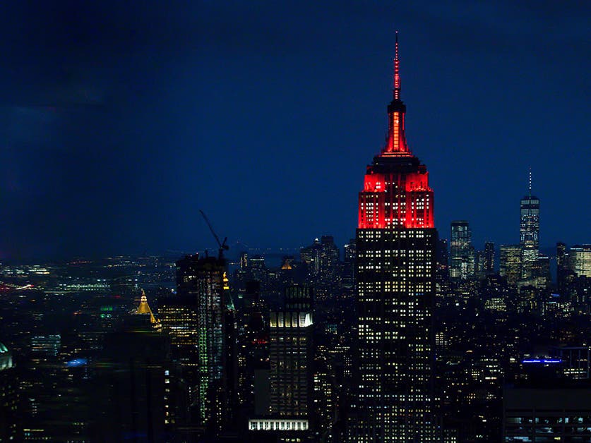 Empire State Building red for DKMS Empire State Building red for DKMS