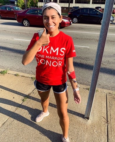 DKMS donor - clothing comfortable