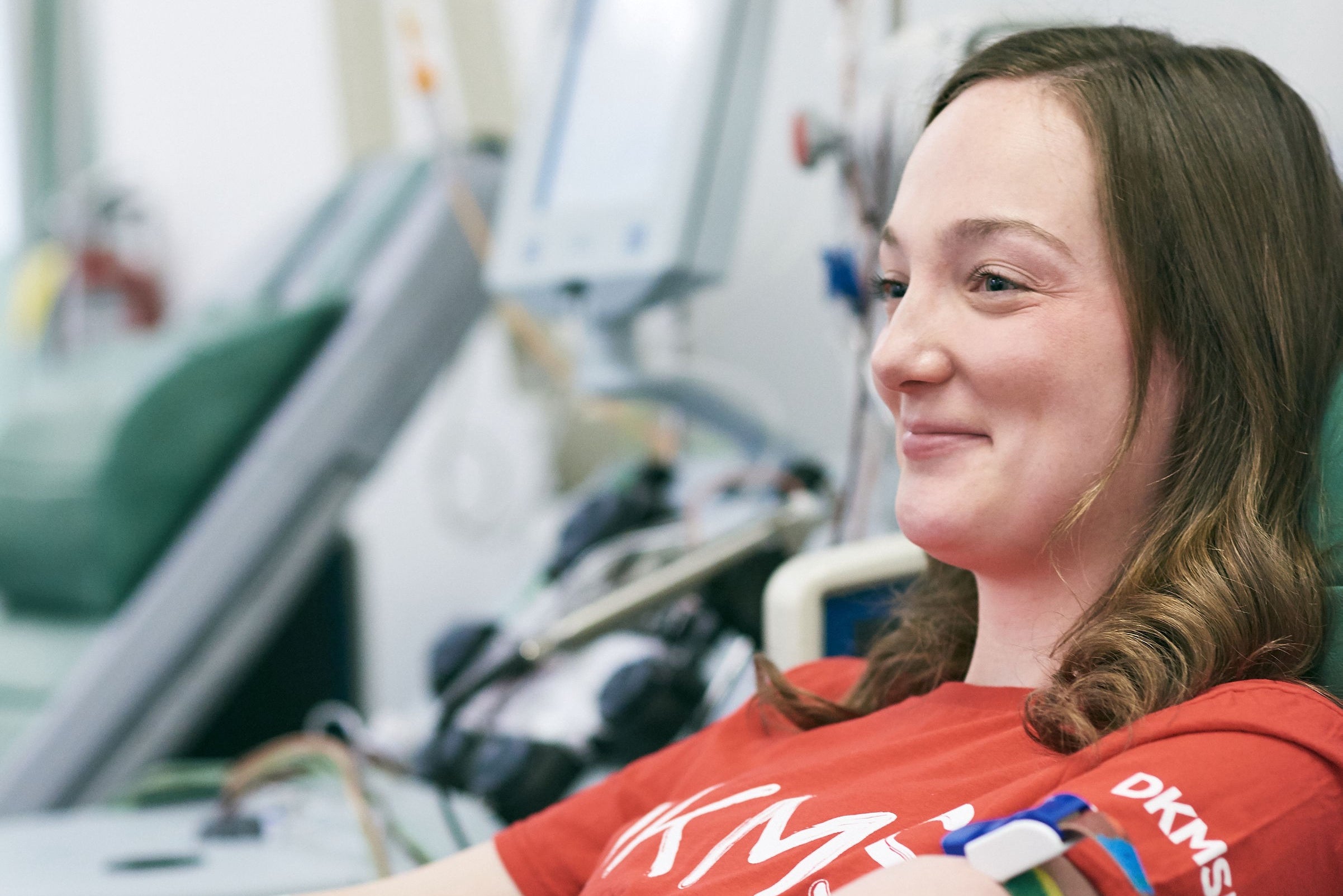 DKMS donor donates through Peripheral Blood Stem Cell Donation (PBSC) | Caroline Offit