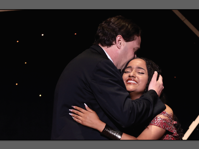 16 year old transplant recipient, Elle, meets her donor, Guillermo, for the first time at the DKMS NYC Gala in October, 2020. 16 year old transplant recipient, Elle, meets her donor, Guillermo, for the first time at the DKMS NYC Gala in October, 2020.