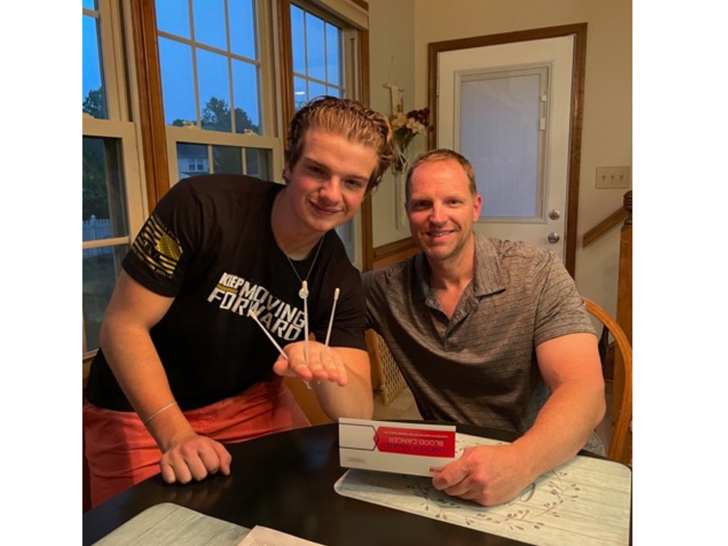 Troy and his son DKMS Troy and his son DKMS