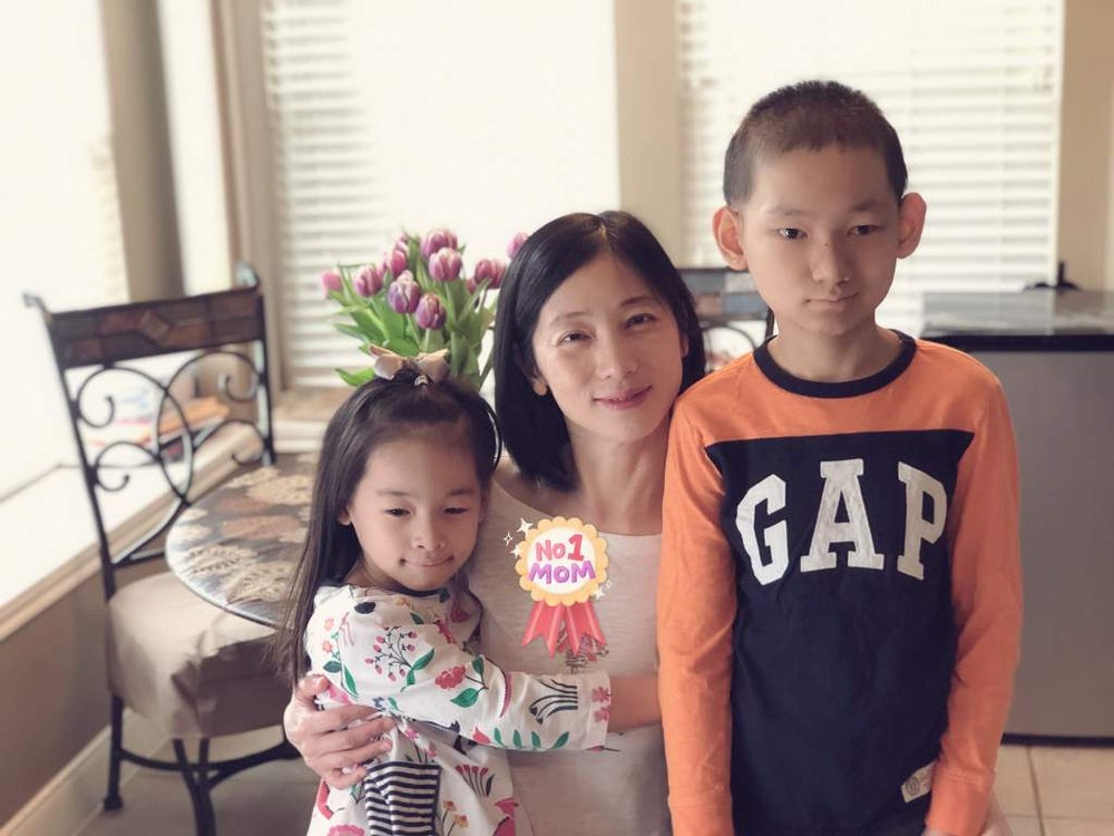 Lillian patient DKMS with her mom and sister Lillian patient DKMS with her mom and sister