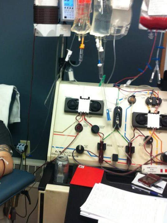 This is me during my PBSC donation. It went by pretty fast and didn’t leave me with much side effects. I was back out and ready to finish winter break from school pretty quickly.