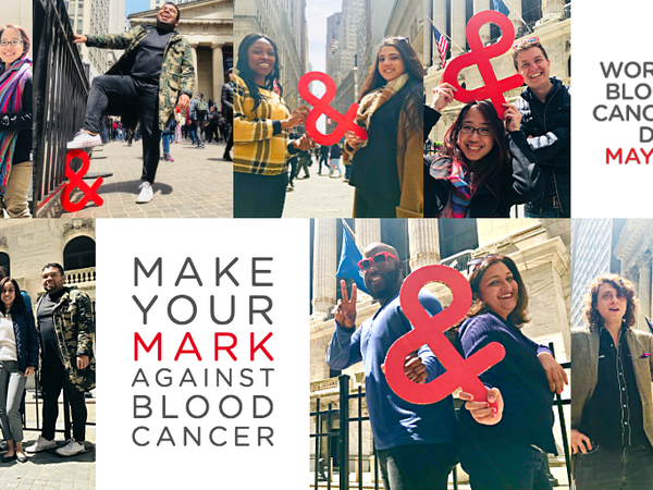 People all over the world come together to make their mark for World Blood Cancer Day. 
