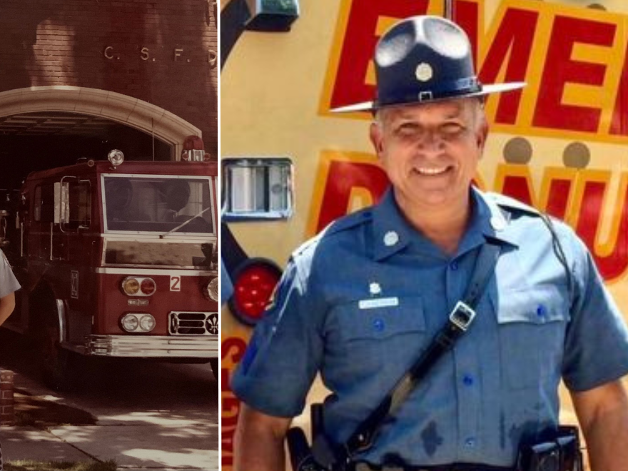 DKMS patient Yolanda Lee wearing an EMT outfit standing in front of a Houston Fire and EMS truck while smiling, next to a picture of DKMS patient Ron Gerding wearing his uniform and standing in front of a fire truck. The 3rd picture in the row is of DKMS patient Cody Fulkerson wearing his state highway patrol uniform and smiling. DKMS patient Yolanda Lee wearing an EMT outfit standing in front of a Houston Fire and EMS truck while smiling, next to a picture of DKMS patient Ron Gerding wearing his uniform and standing in front of a fire truck. The 3rd picture in the row is of DKMS patient Cody Fulkerson wearing his state highway patrol uniform and smiling.
